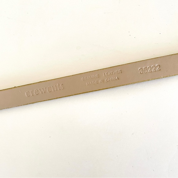 New Crewcuts J Crew Girls Leather Gold Glister Belt - Picture 4 of 5